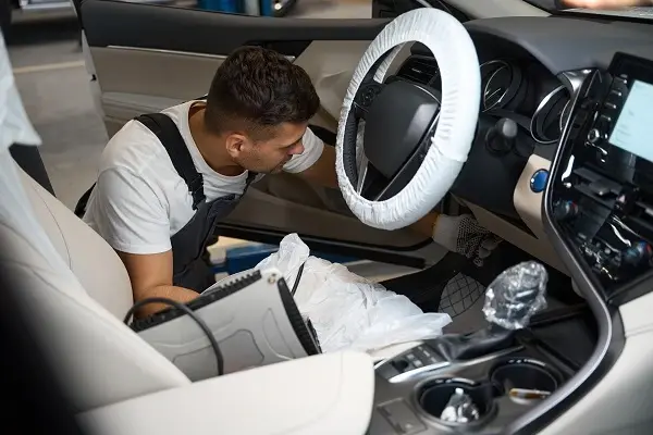 Professional auto detailing in progress showing how long does auto detailing take